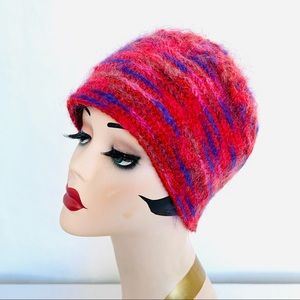 Roman Keflay Hand Crochet Wool & Mohair Hat